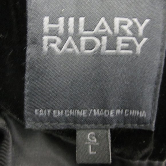 Hilary Radley Womens L Black Velvet LS Blazer Asymmetric Jacket Silk Rayon Blend - Picture 3 of 11